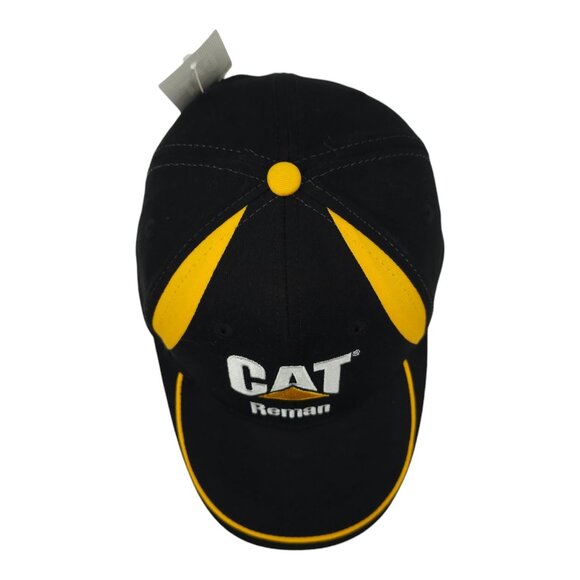 Caterpillar CAT Reman Embroidered Logo Tuck Strap Cap Trucker Baseball Hat NEW - Picture 6 of 13